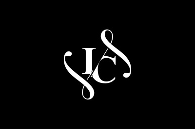 IC Monogram logo Design V6