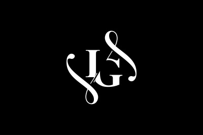 IG Monogram logo Design V6