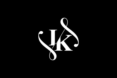 IK Monogram logo Design V6