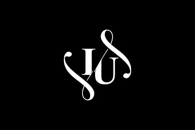 IU Monogram logo Design V6