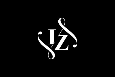 IZ Monogram logo Design V6