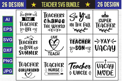 Teacher SVG Design Bundle, Vol 2