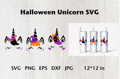 Halloween Unicorn SVG. Unicorn Face SVG. Unicorn Witch.