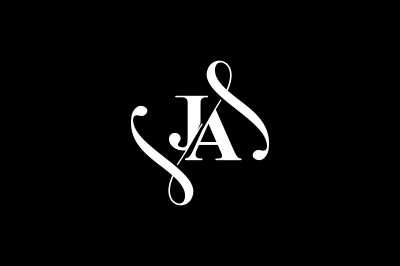 JA Monogram logo Design V6