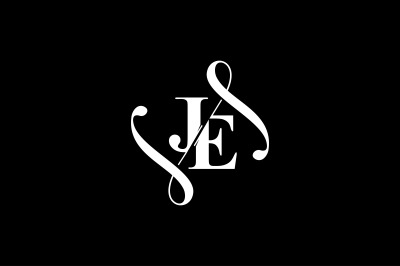 JE Monogram logo Design V6