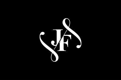 JF Monogram logo Design V6