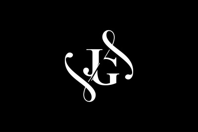 JG Monogram logo Design V6