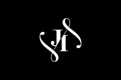 JI Monogram logo Design V6