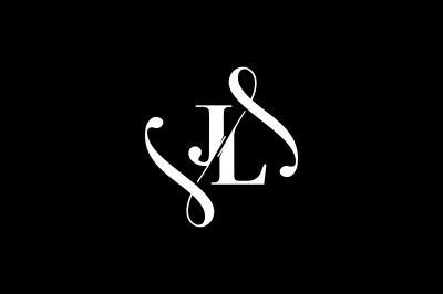 JL Monogram logo Design V6