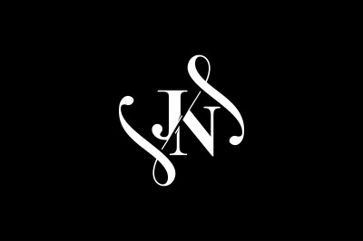 JN Monogram logo Design V6