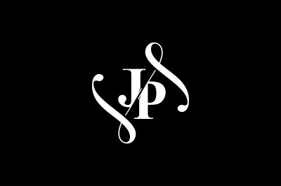 JP Monogram logo Design V6