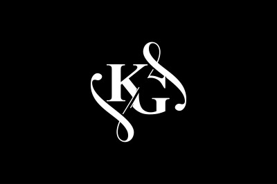 KG Monogram logo Design V6