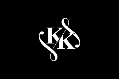 KK Monogram logo Design V6