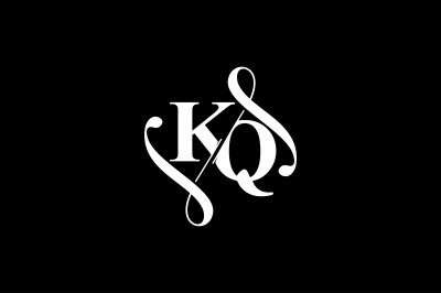 KQ Monogram logo Design V6