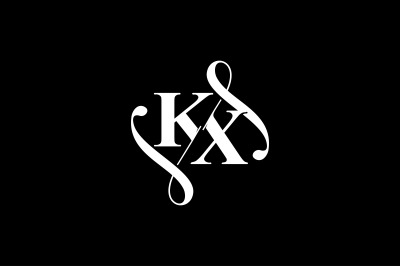 KX Monogram logo Design V6