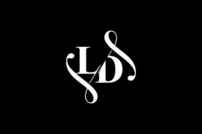 LD Monogram logo Design V6