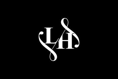 LH Monogram logo Design V6
