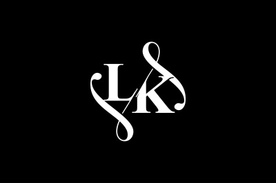 LK Monogram logo Design V6