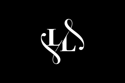 LL Monogram logo Design V6