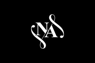 NA Monogram logo Design V6