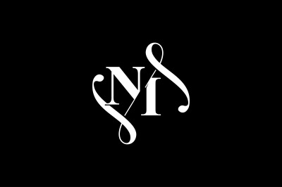 NI Monogram logo Design V6