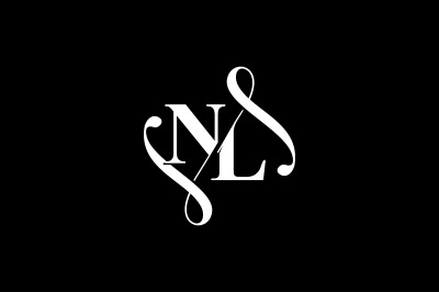 NL Monogram logo Design V6