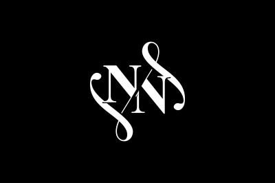 NN Monogram logo Design V6