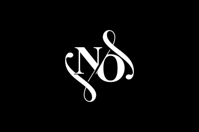 NO Monogram logo Design V6