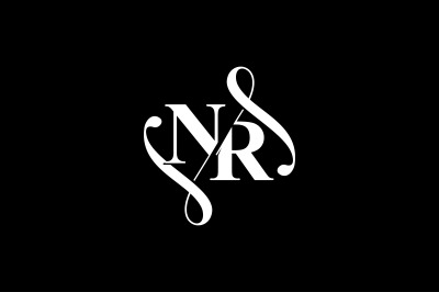 NR Monogram logo Design V6
