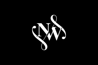NW Monogram logo Design V6