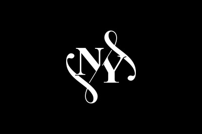 NY Monogram logo Design V6