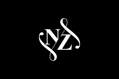 NZ Monogram logo Design V6