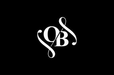 OB Monogram logo Design V6