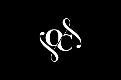 OC Monogram logo Design V6