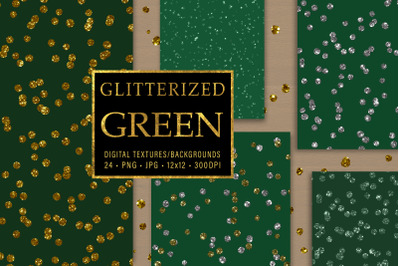 Glitterized Green