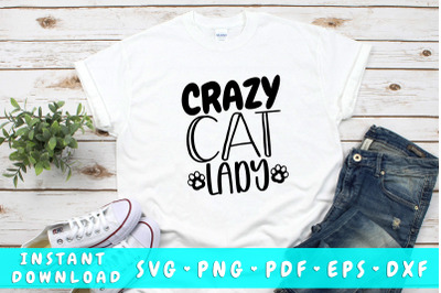 Crazy cat lady SVG