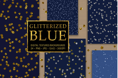 Glitterized Blue