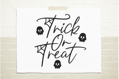 Trick Or Treat Halloween Svg Cut file