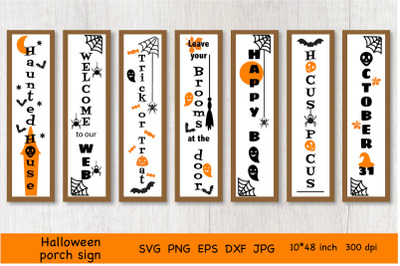 Halloween Porch Sign SVG. Halloween Door Signs. SVG.PNG