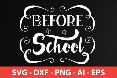 Before School svg