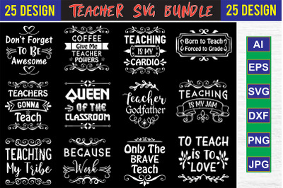 Teacher SVG Design Bundle, Vol 3