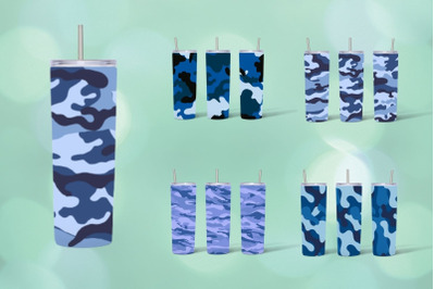 Blue Camo Tumbler Sublimation