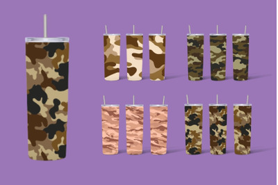 Brown&nbsp;Camo Tumbler Sublimation