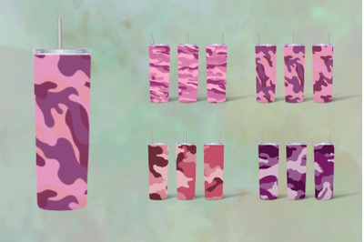 Pink Camo Tumbler Sublimation