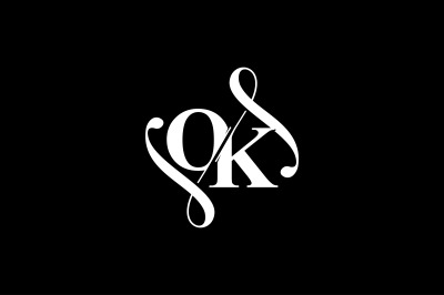 OK Monogram logo Design V6