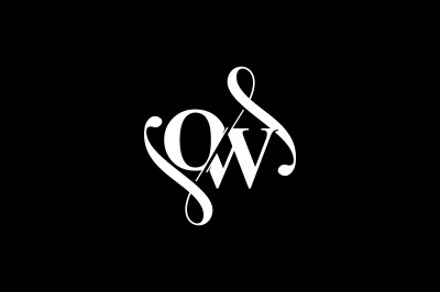 OW Monogram logo Design V6