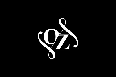 OZ Monogram logo Design V6