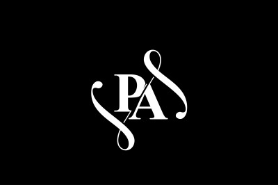 PA Monogram logo Design V6