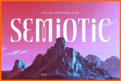 Semiotic - Stylish Condensed Font