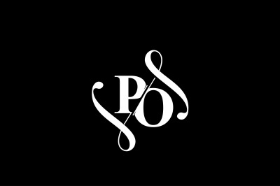 PO Monogram logo Design V6